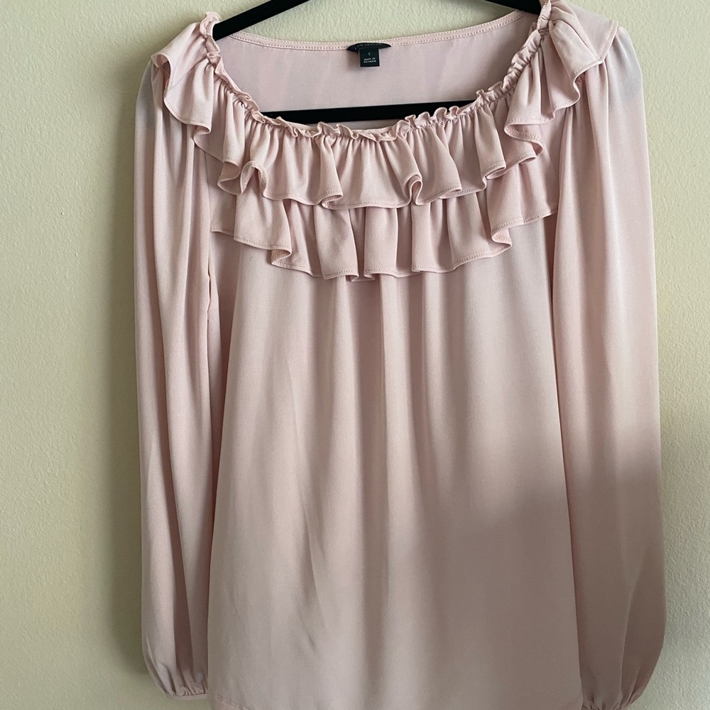 Light pink business casual blouse